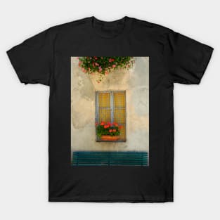 Window with geranium T-Shirt